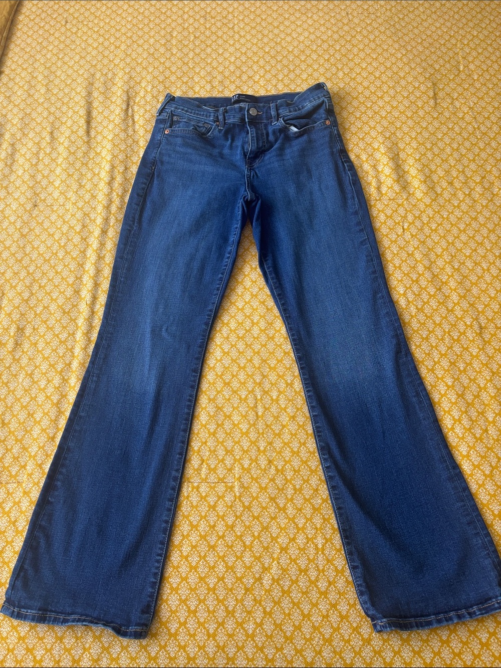 GAP Women's Dark Blue Baby Bootcut Jeans